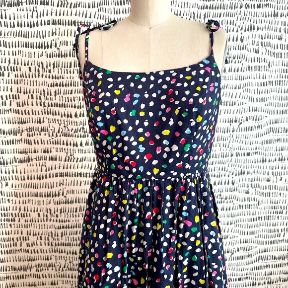 J Crew Multi-Color Cotton Sundress Size 6 - Picture 3 of 6